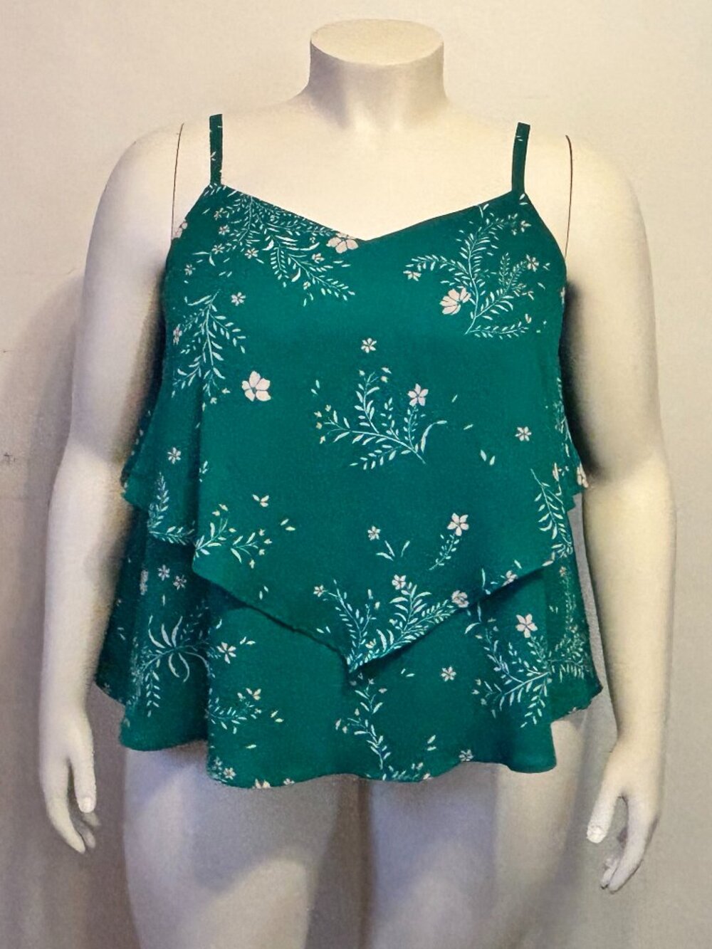Torrid Plus 2X Double Layer Sophie Cami w/ Crossback and Adjustable Straps NWT